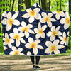 Plumeria Pattern Print Design PM026 Hooded Blanket-JORJUNE.COM