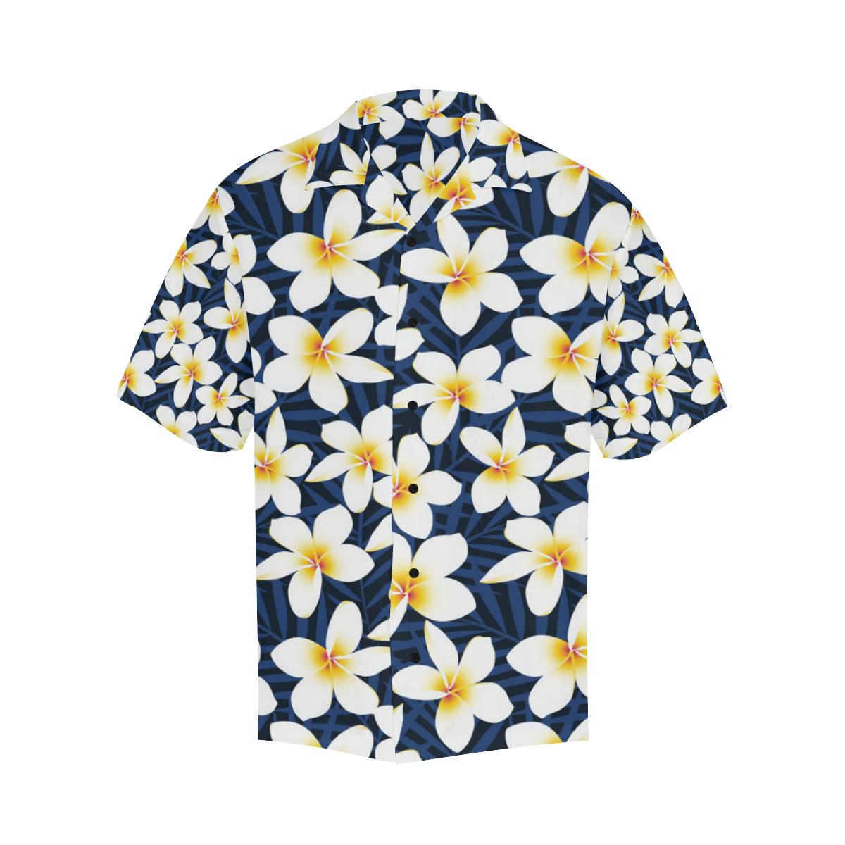 Plumeria Pattern Print Design PM026 Men Hawaiian Shirt-JorJune