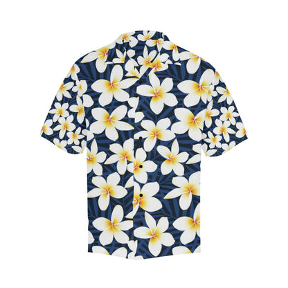 Plumeria Pattern Print Design PM026 Men Hawaiian Shirt-JorJune