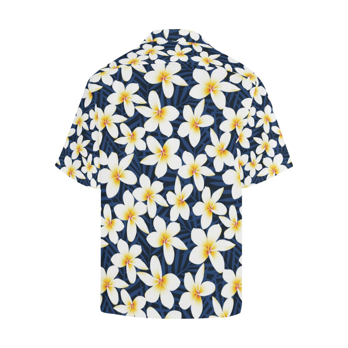 Plumeria Pattern Print Design PM026 Men Hawaiian Shirt-JorJune