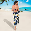 Plumeria Pattern Print Design PM026 Sarong Pareo Wrap-JORJUNE.COM