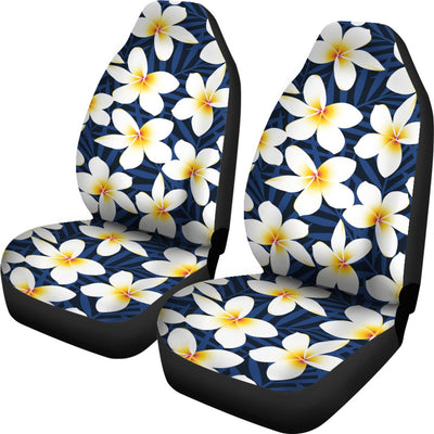 Plumeria Pattern Print Design PM026 Universal Fit Car Seat Covers-JorJune