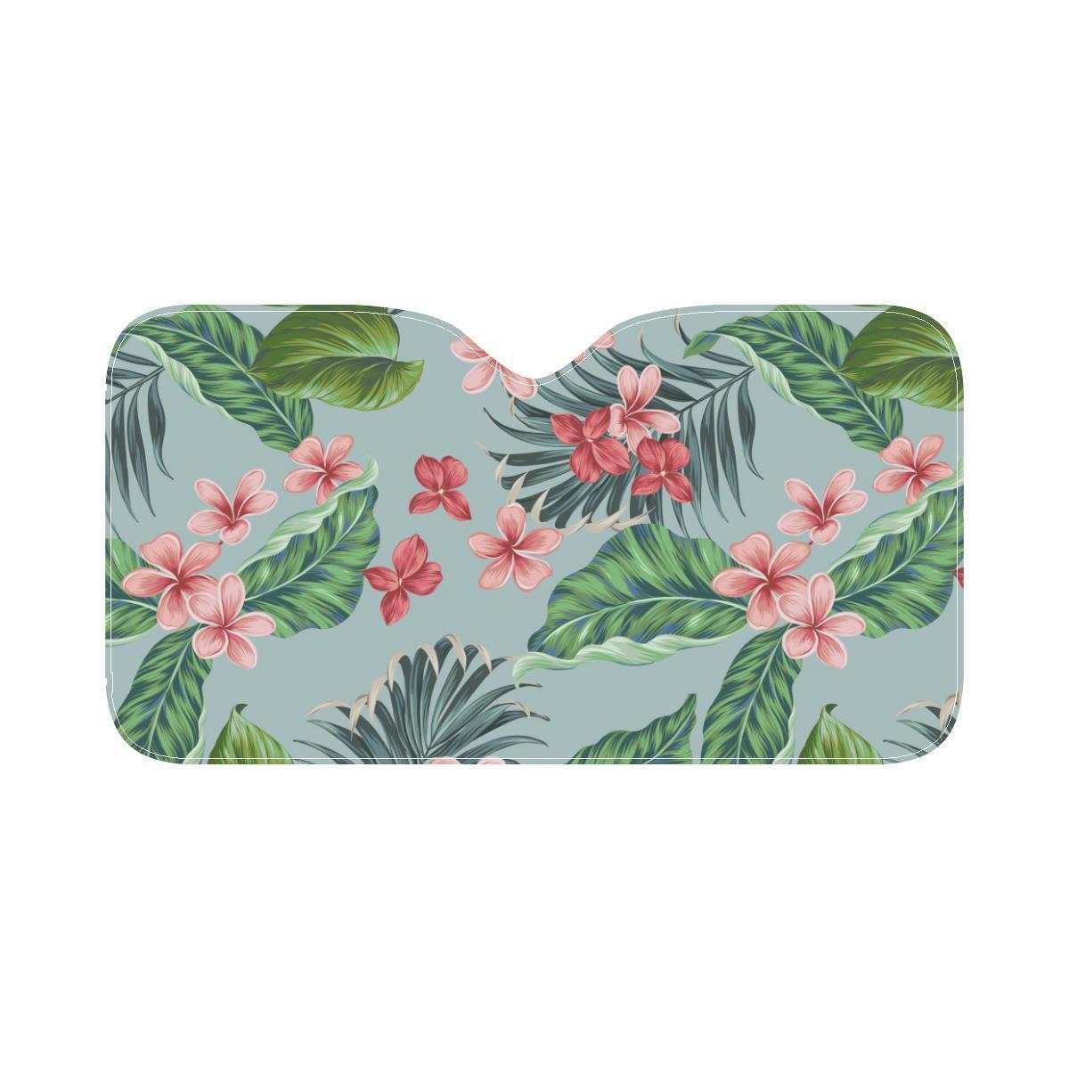 Plumeria Pattern Print Design PM027 Car Sun Shade-JorJune