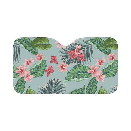 Plumeria Pattern Print Design PM027 Car Sun Shade-JorJune