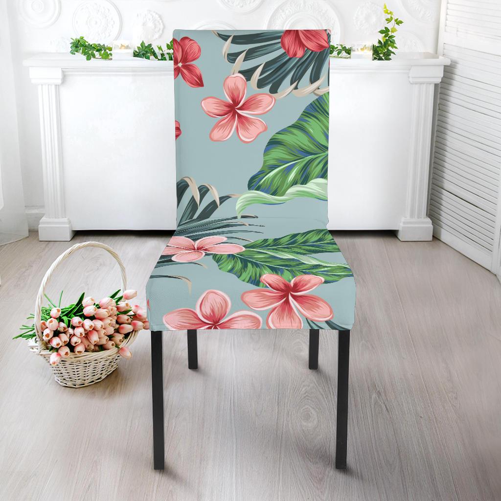 Plumeria Pattern Print Design PM027 Dining Chair Slipcover-JORJUNE.COM