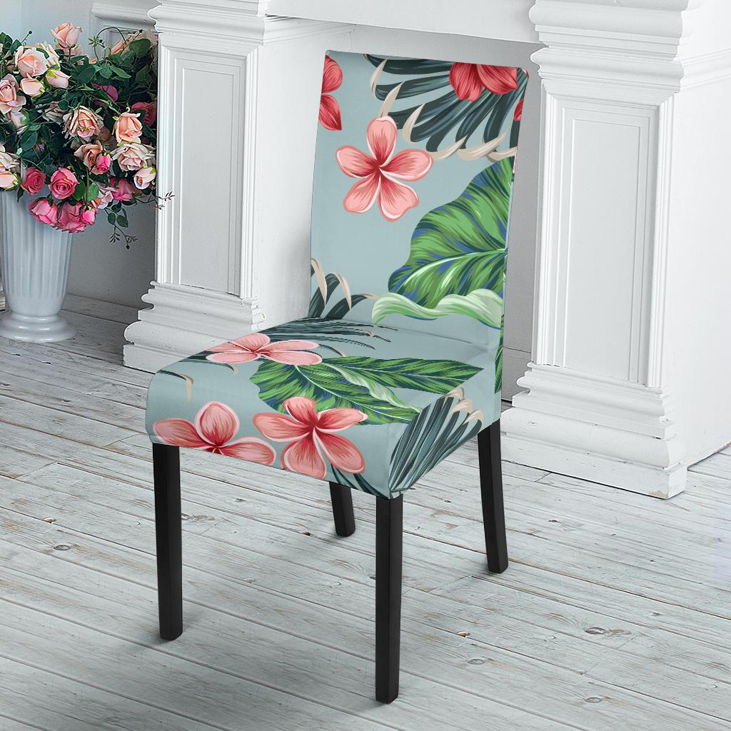 Plumeria Pattern Print Design PM027 Dining Chair Slipcover-JORJUNE.COM