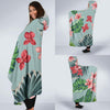 Plumeria Pattern Print Design PM027 Hooded Blanket-JORJUNE.COM