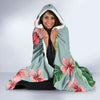 Plumeria Pattern Print Design PM027 Hooded Blanket-JORJUNE.COM