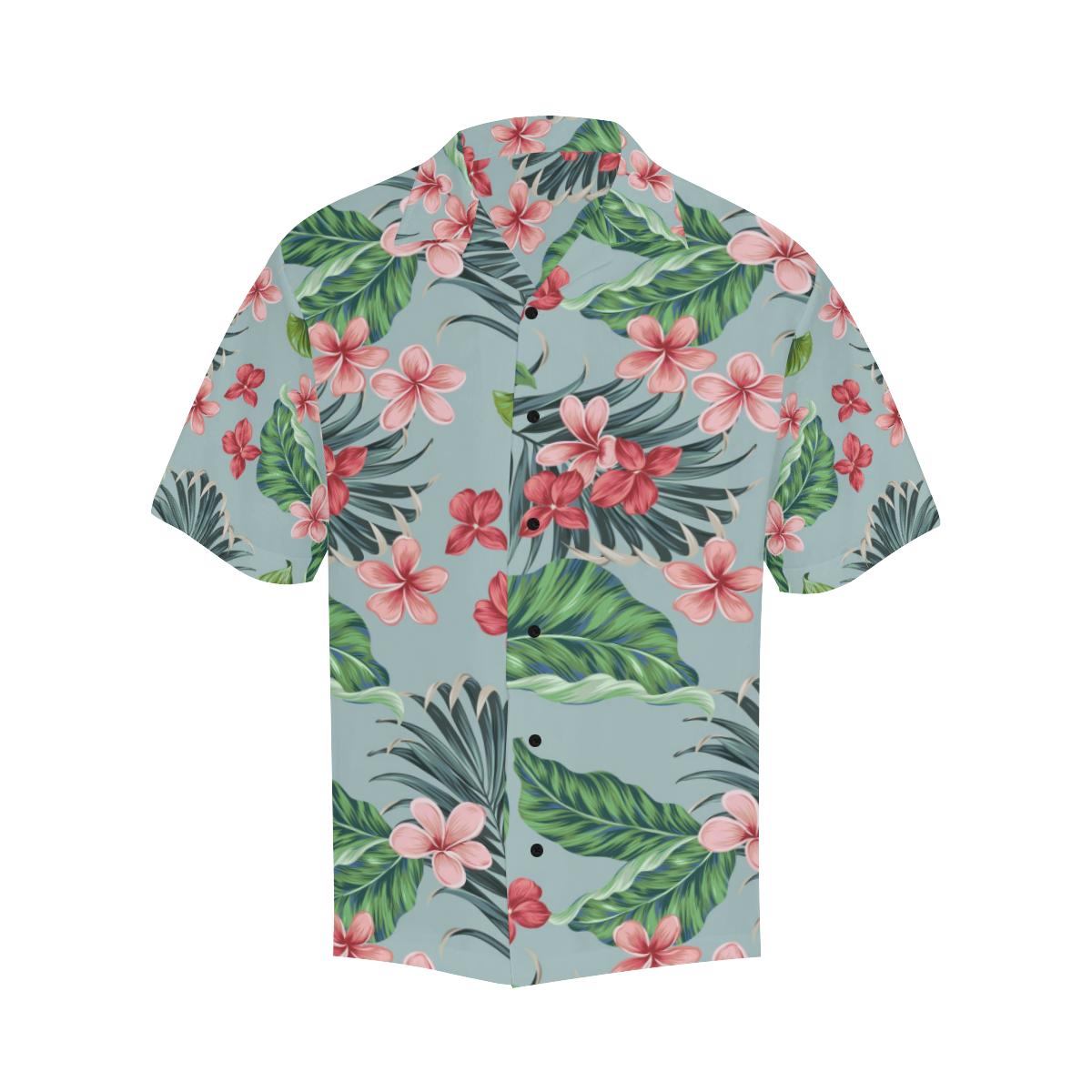 Plumeria Pattern Print Design PM027 Men Hawaiian Shirt-JorJune