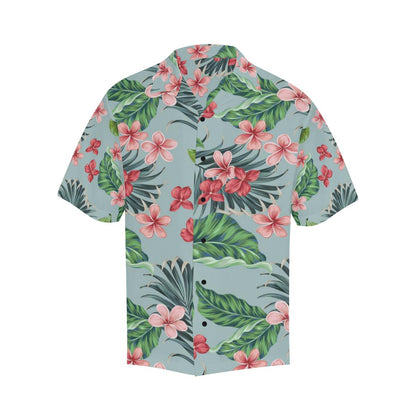 Plumeria Pattern Print Design PM027 Men Hawaiian Shirt-JorJune