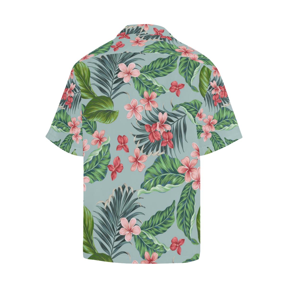 Plumeria Pattern Print Design PM027 Men Hawaiian Shirt-JorJune