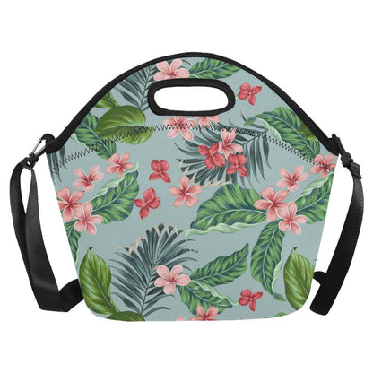 Plumeria Pattern Print Design PM027 Neoprene Lunch Bag-JorJune