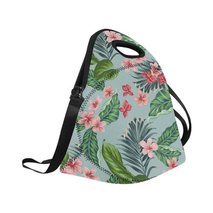 Plumeria Pattern Print Design PM027 Neoprene Lunch Bag-JorJune