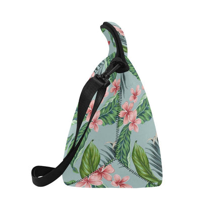 Plumeria Pattern Print Design PM027 Neoprene Lunch Bag-JorJune