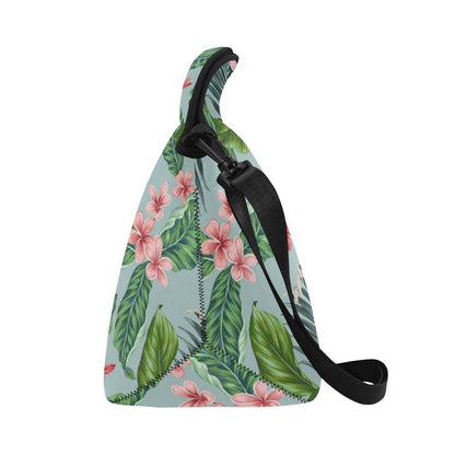 Plumeria Pattern Print Design PM027 Neoprene Lunch Bag-JorJune