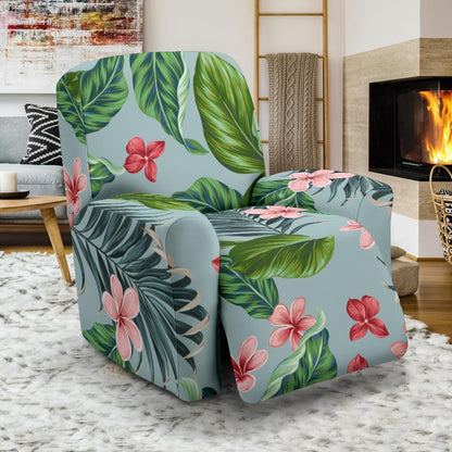 Plumeria Pattern Print Design PM027 Recliner Slipcover-JORJUNE.COM