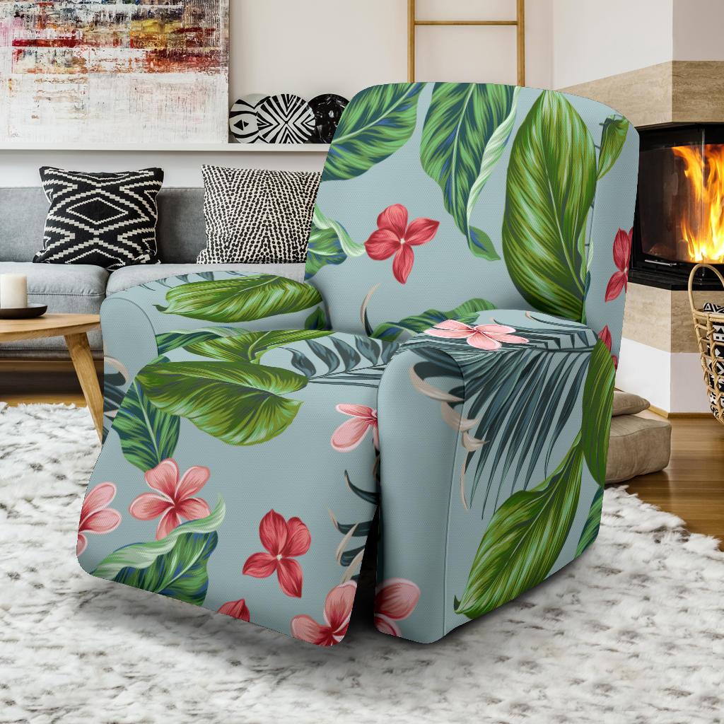Plumeria Pattern Print Design PM027 Recliner Slipcover-JORJUNE.COM
