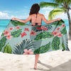 Plumeria Pattern Print Design PM027 Sarong Pareo Wrap-JORJUNE.COM