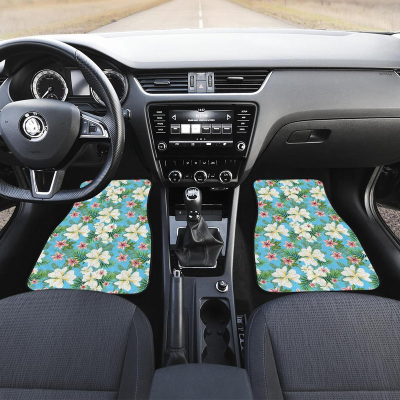 Plumeria Pattern Print Design PM028 Car Floor Mats-JORJUNE.COM