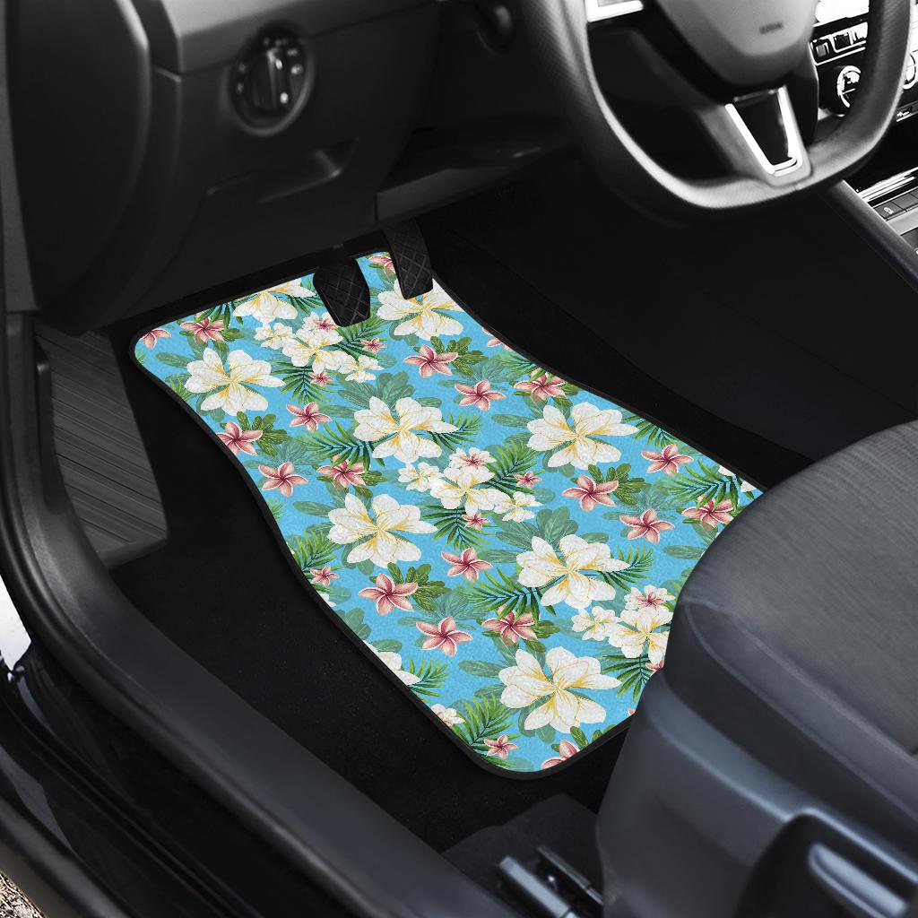 Plumeria Pattern Print Design PM028 Car Floor Mats-JORJUNE.COM
