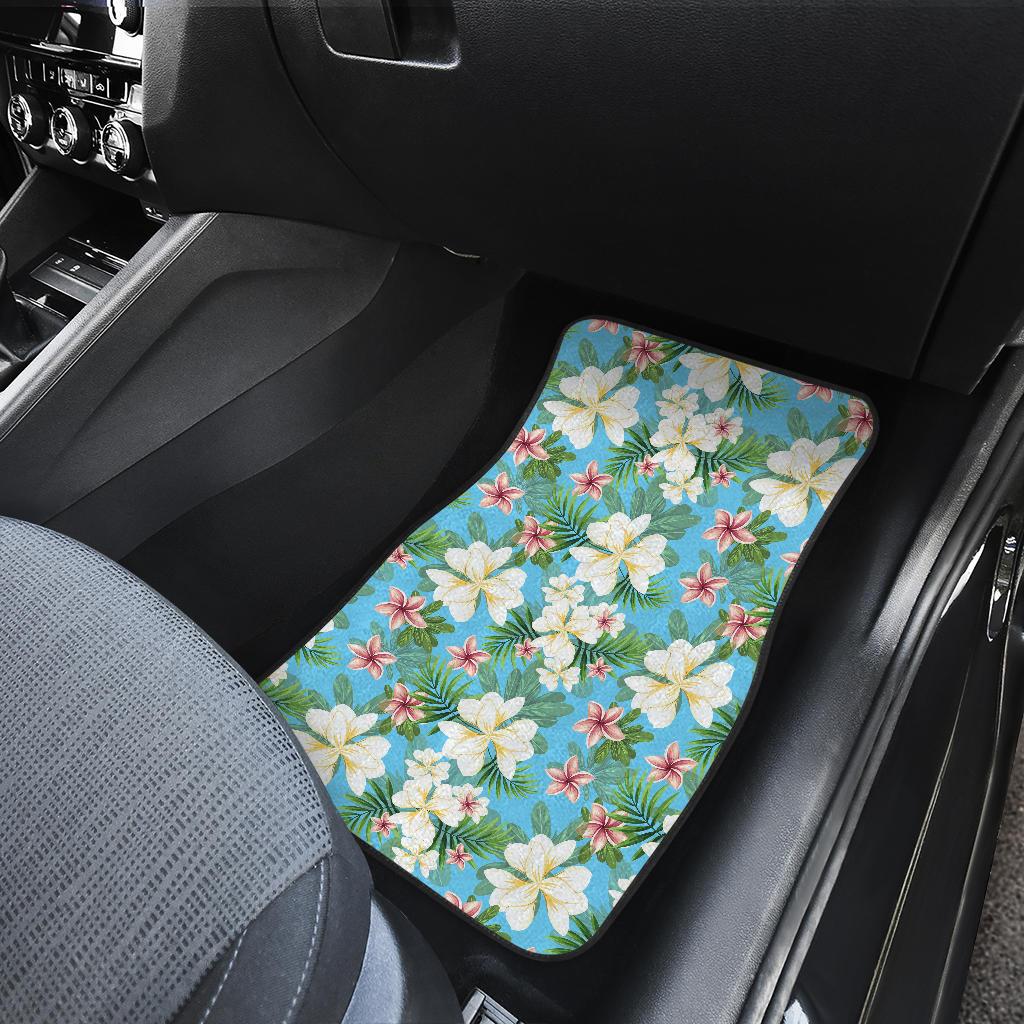 Plumeria Pattern Print Design PM028 Car Floor Mats-JORJUNE.COM