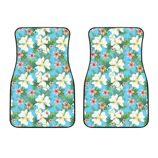Plumeria Pattern Print Design PM028 Car Floor Mats-JORJUNE.COM