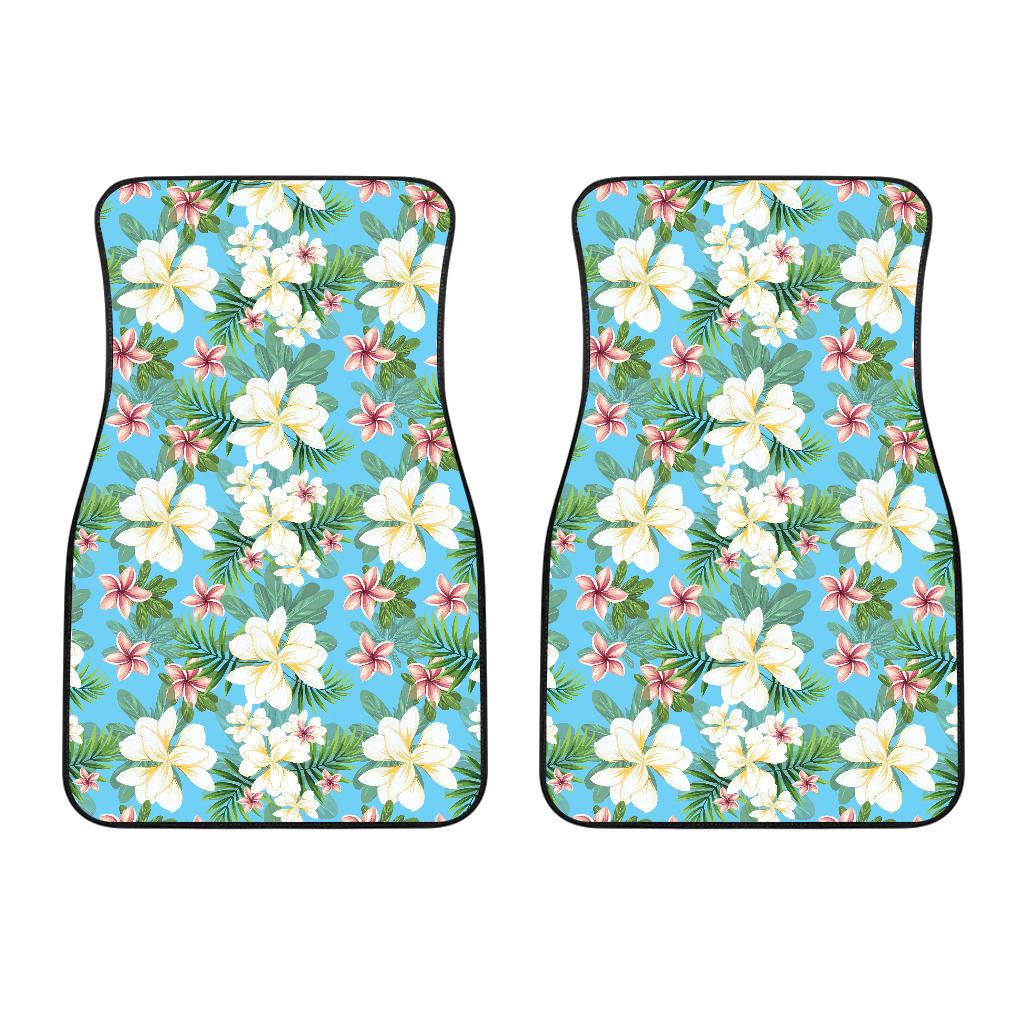 Plumeria Pattern Print Design PM028 Car Floor Mats-JORJUNE.COM