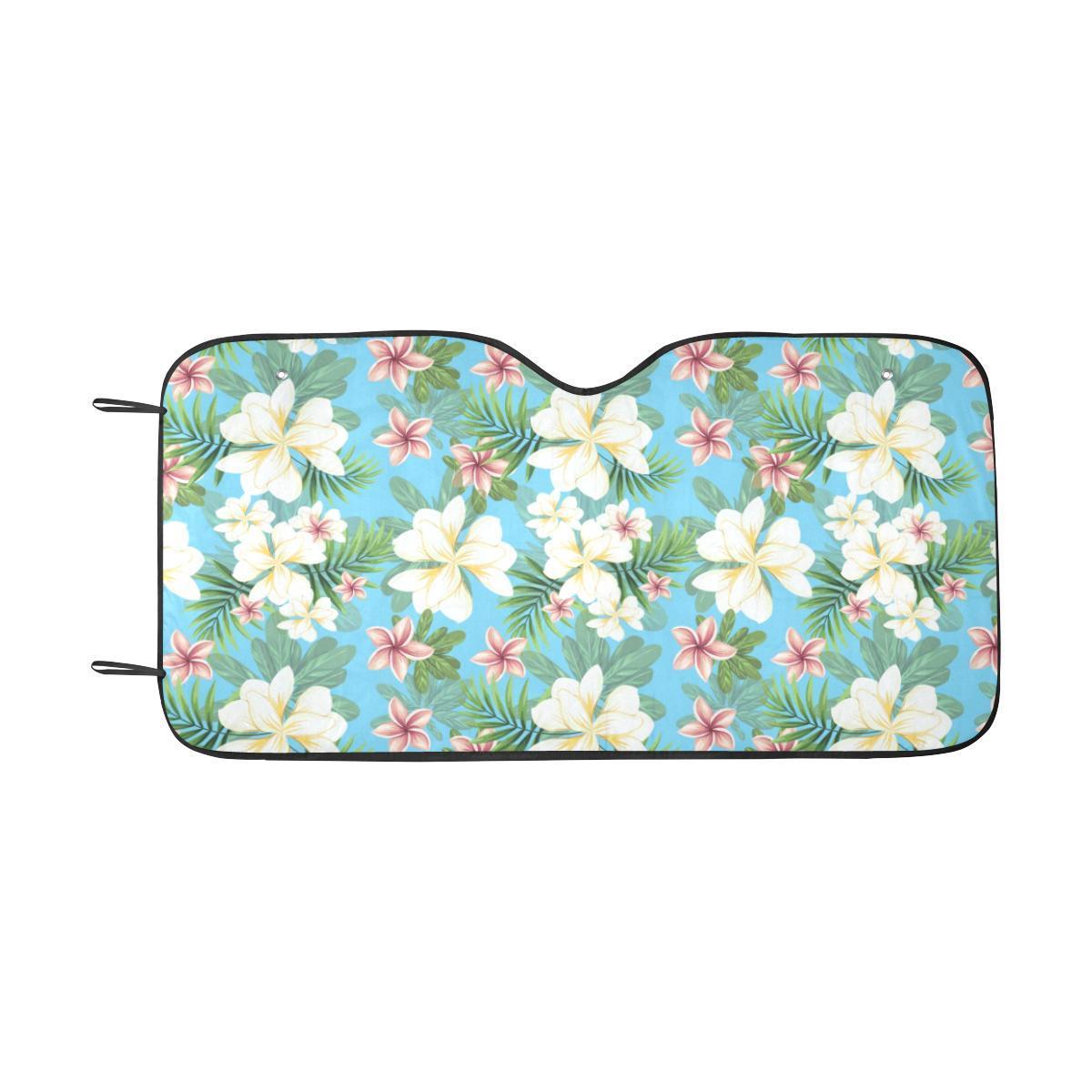 Plumeria Pattern Print Design PM028 Car Sun Shade-JorJune