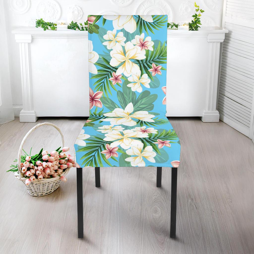 Plumeria Pattern Print Design PM028 Dining Chair Slipcover-JORJUNE.COM
