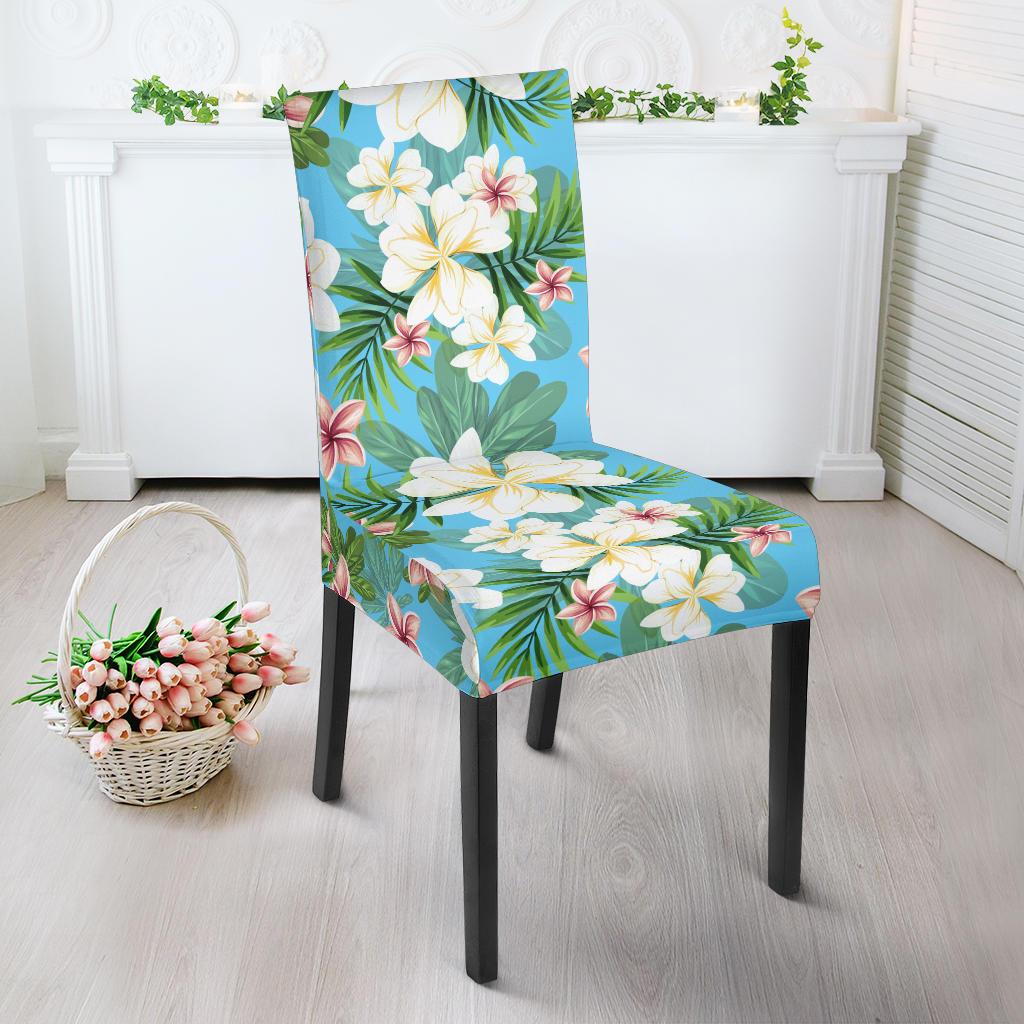 Plumeria Pattern Print Design PM028 Dining Chair Slipcover-JORJUNE.COM