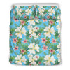 Plumeria Pattern Print Design PM028 Duvet Cover Bedding Set-JORJUNE.COM