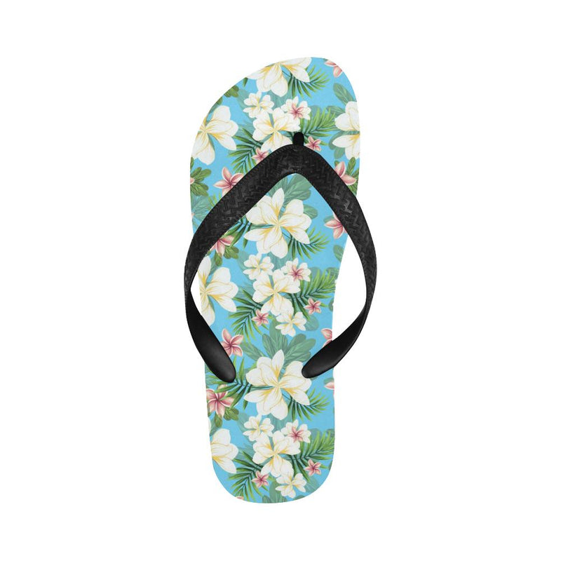 Plumeria Pattern Print Design PM028 Flip Flops-JorJune