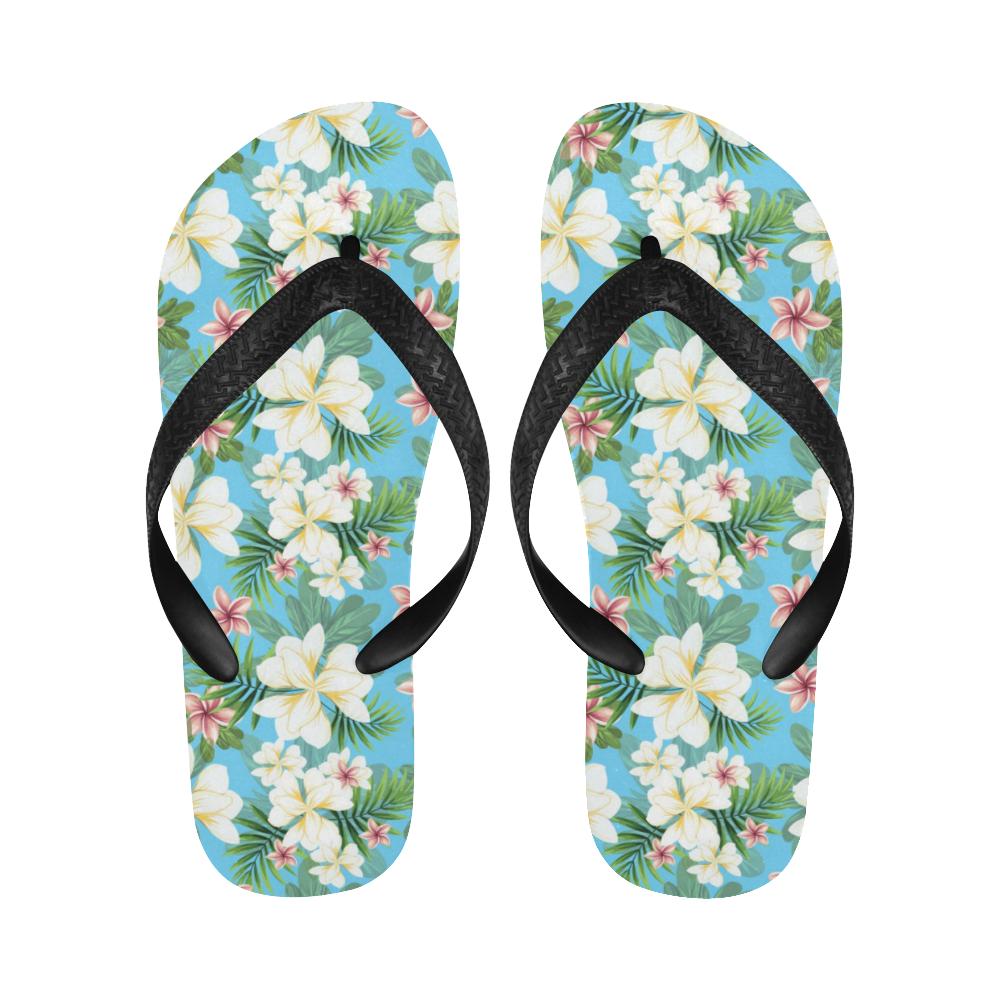 Plumeria Pattern Print Design PM028 Flip Flops-JorJune