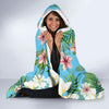 Plumeria Pattern Print Design PM028 Hooded Blanket-JORJUNE.COM