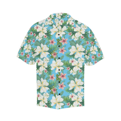 Plumeria Pattern Print Design PM028 Men Hawaiian Shirt-JorJune