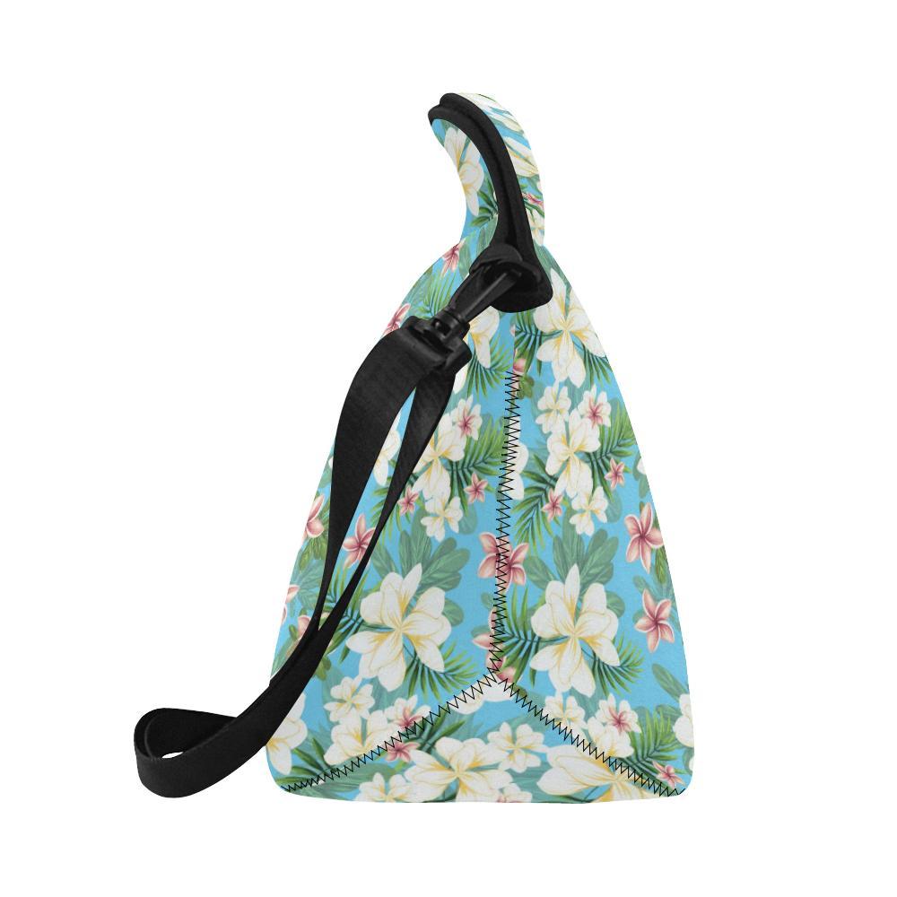 Plumeria Pattern Print Design PM028 Neoprene Lunch Bag-JorJune