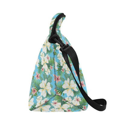 Plumeria Pattern Print Design PM028 Neoprene Lunch Bag-JorJune