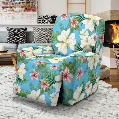 Plumeria Pattern Print Design PM028 Recliner Slipcover-JORJUNE.COM