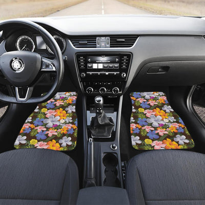 Plumeria Pattern Print Design PM03 Car Floor Mats-JORJUNE.COM