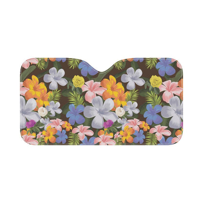 Plumeria Pattern Print Design PM03 Car Sun Shade-JorJune