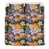 Plumeria Pattern Print Design PM03 Duvet Cover Bedding Set-JORJUNE.COM