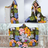 Plumeria Pattern Print Design PM03 Hooded Blanket-JORJUNE.COM