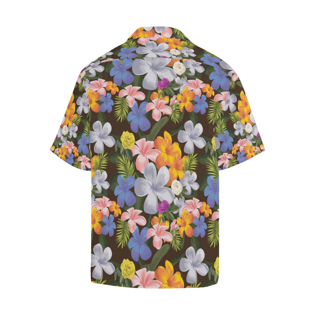 Plumeria Pattern Print Design PM03 Men Hawaiian Shirt-JorJune