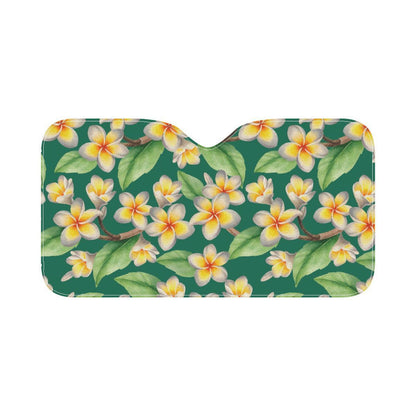 Plumeria Pattern Print Design PM07 Car Sun Shade-JorJune