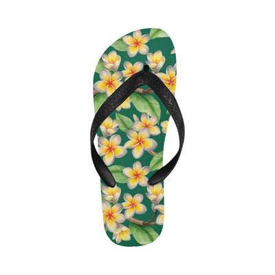 Plumeria Pattern Print Design PM07 Flip Flops-JorJune