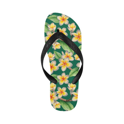 Plumeria Pattern Print Design PM07 Flip Flops-JorJune