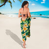 Plumeria Pattern Print Design PM07 Sarong Pareo Wrap-JORJUNE.COM