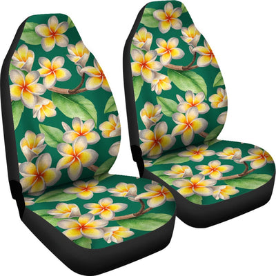 Plumeria Pattern Print Design PM07 Universal Fit Car Seat Covers-JorJune