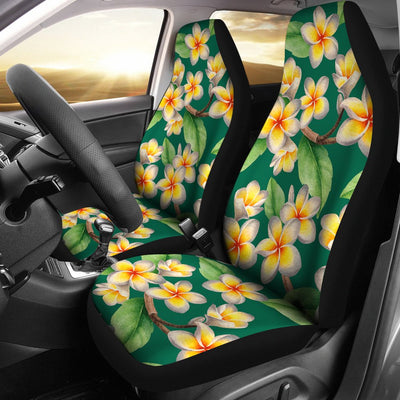 Plumeria Pattern Print Design PM07 Universal Fit Car Seat Covers-JorJune