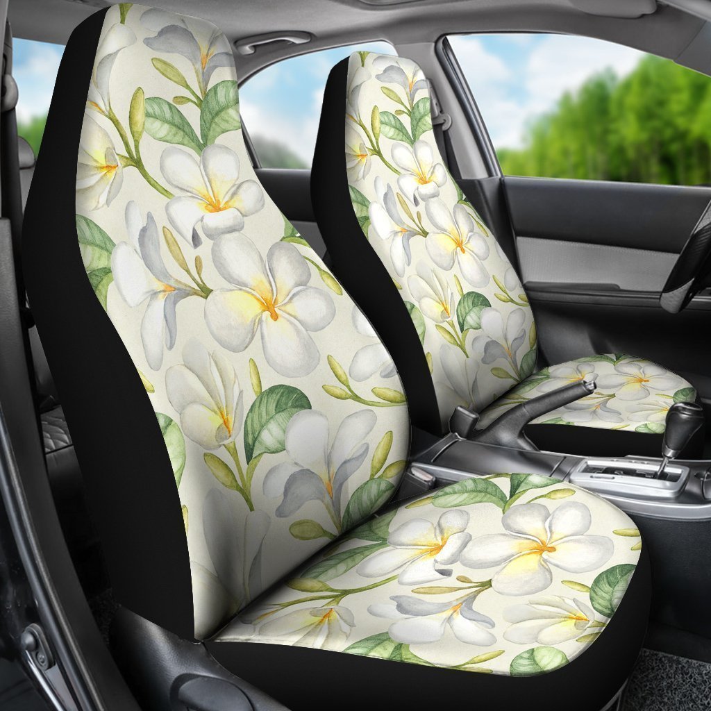 Goldfish Flower Pattern Print Universal Fit Car Seat Cover